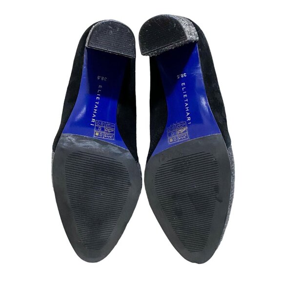 Elie Tahari Evon pumps with snake block heel, Size 38.5 EU - Picture 6 of 9